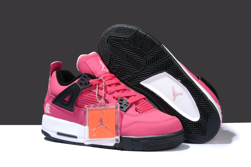 Special Air Jordan 4 Thor Pink White Black Shoes