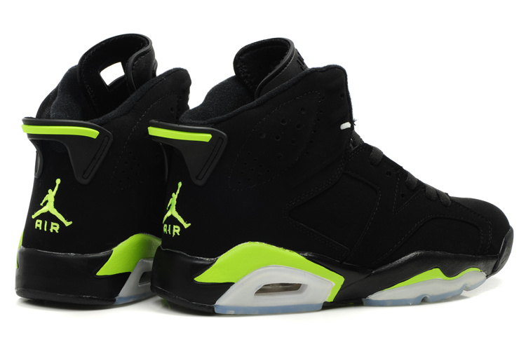 Special Air Jordan Retro 6 Black White Green