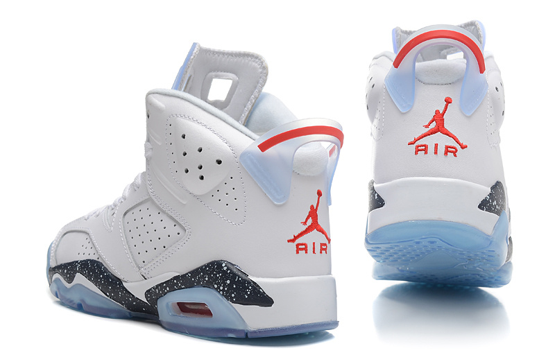 baby blue and red jordans