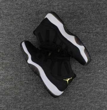 jordan 11 black and gold womens