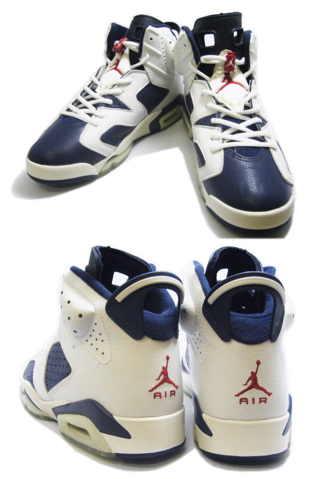 popular air jordan 6 retro olympic midnight navy varsity red white shoes