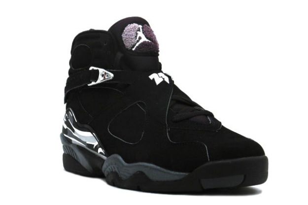 popular air jordan 8 retro black chrome shoes